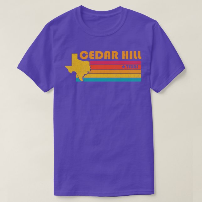 Cedar Hill Texas Vintage Distressed Souvenir T-Shirt (Design Front)