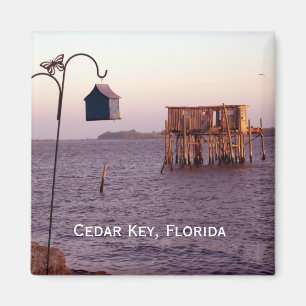 Cedar Key Bird Feeder, Cedar Key, Florida Magnet