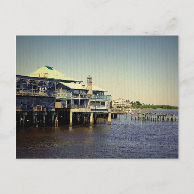 Cedar Key Marina Postcard (Front)