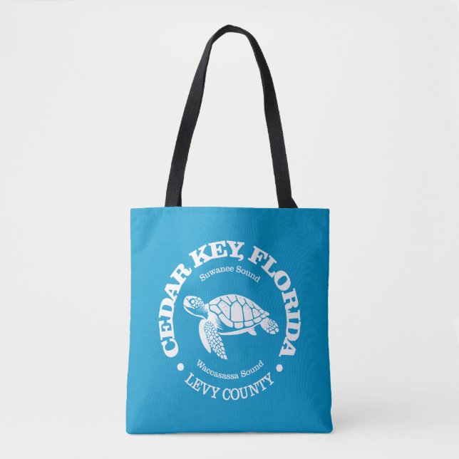 Cedar Key (sea turtle) Tote Bag (Front)