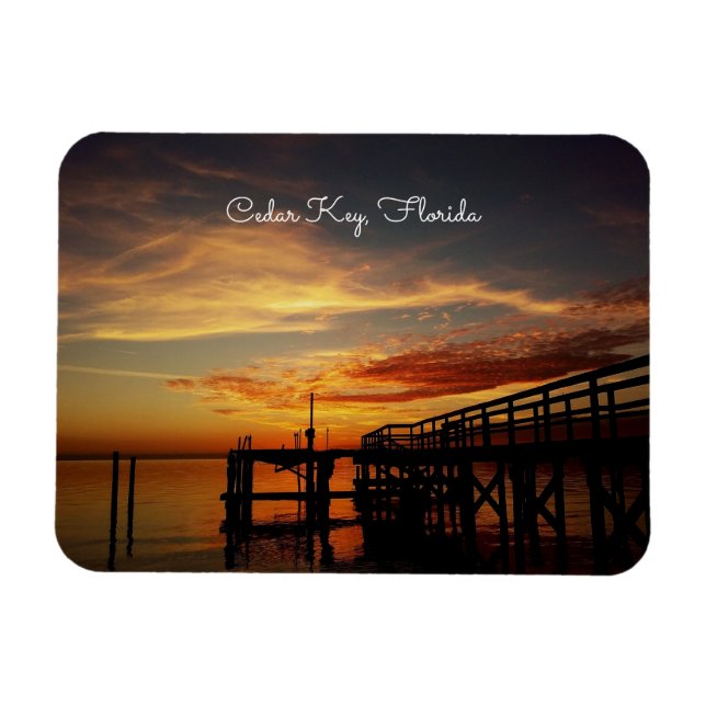 Cedar Key Sunset Magnet (Horizontal)