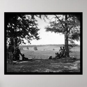 Cedar Mountain Battlefield from the West 1862 Poster