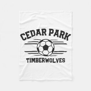 Cedar Park Timberwolves Soccer Ll 2025  Fleece Blanket