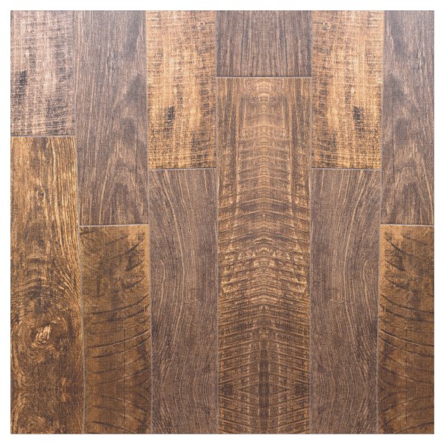 Cedar Planks | rustic wood grain pattern  Fabric (Close Up)