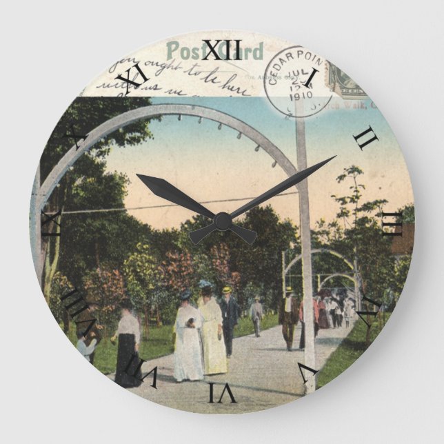 Cedar Point Ohio Post Card Clock - 1910 (Front)