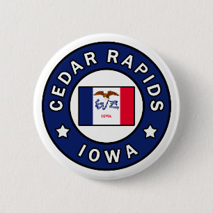 Cedar Rapids Iowa 6 Cm Round Badge