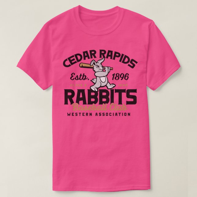 Cedar Rapids Rabbits T-Shirt (Design Front)