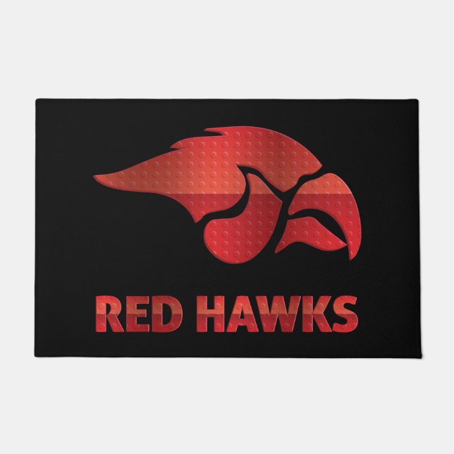 Cedar Springs Red Hawks #5 Doormat (Front)