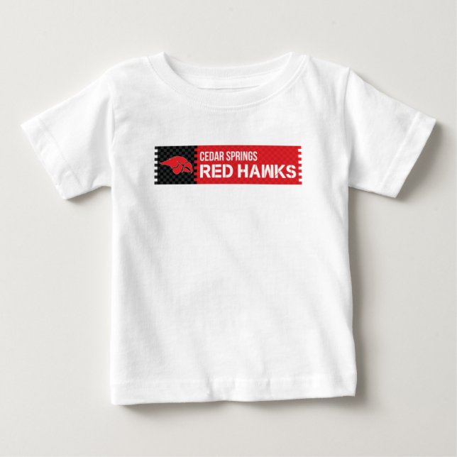 Cedar Springs Red Hawks Baby T-Shirt (Front)