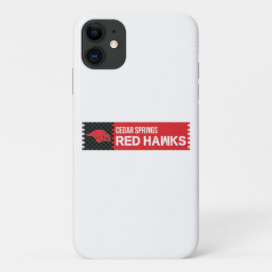 Cedar Springs Red Hawks Case-Mate iPhone Case