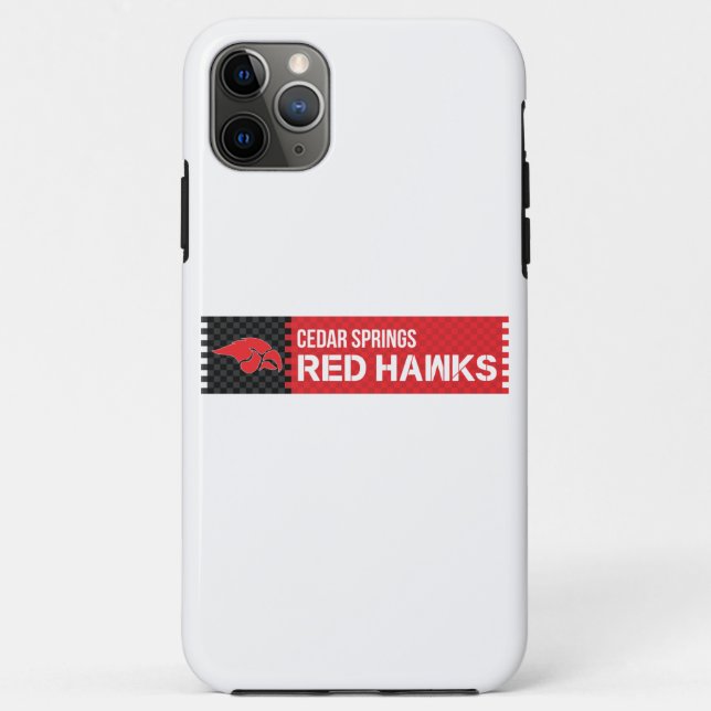Cedar Springs Red Hawks Case-Mate iPhone Case (Back)