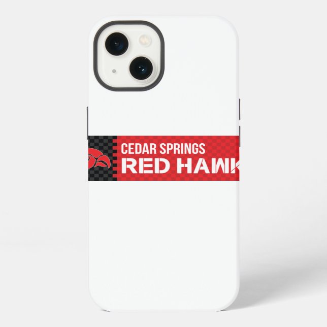 Cedar Springs Red Hawks iPhone Case (Back)