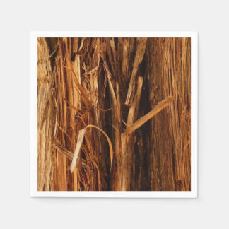 Cedar Textured Wooden Bark Look Napkin