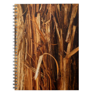 Cedar Textured Wooden Bark Look Notebook