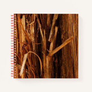 Cedar Textured Wooden Bark Look Notebook