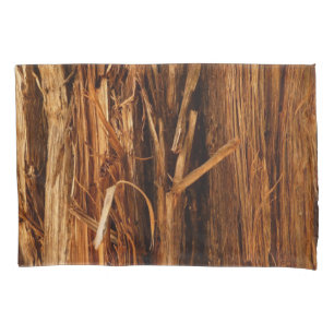 Cedar Textured Wooden Bark Look Pillowcase