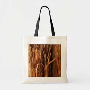 Cedar Textured Wooden Bark Look Tote Bag