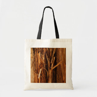 Cedar Textured Wooden Bark Look Tote Bag