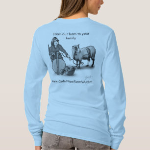 Cedar View Farm Spinning From The Sheep T-Shirt