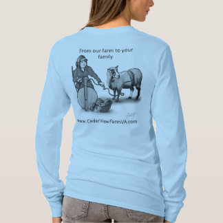 Cedar View Farm Spinning From The Sheep T-Shirt