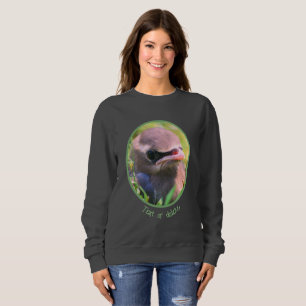 Cedar Waxwing Fledgling Bird Personalised Sweatshirt
