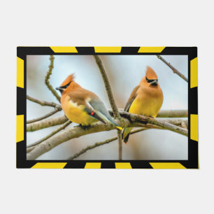 Cedar Waxwing - Original Photograph Doormat