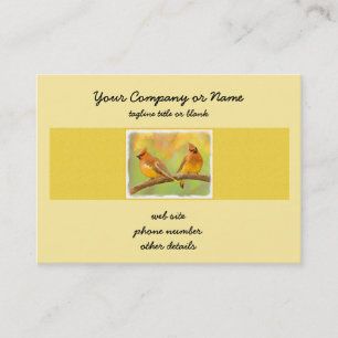 Cedar Waxwing Painting - Cute Original Dog Art Business Card