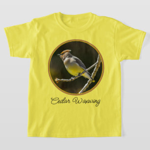Cedar Waxwing Songbird Original Wild Bird Photo T-Shirt