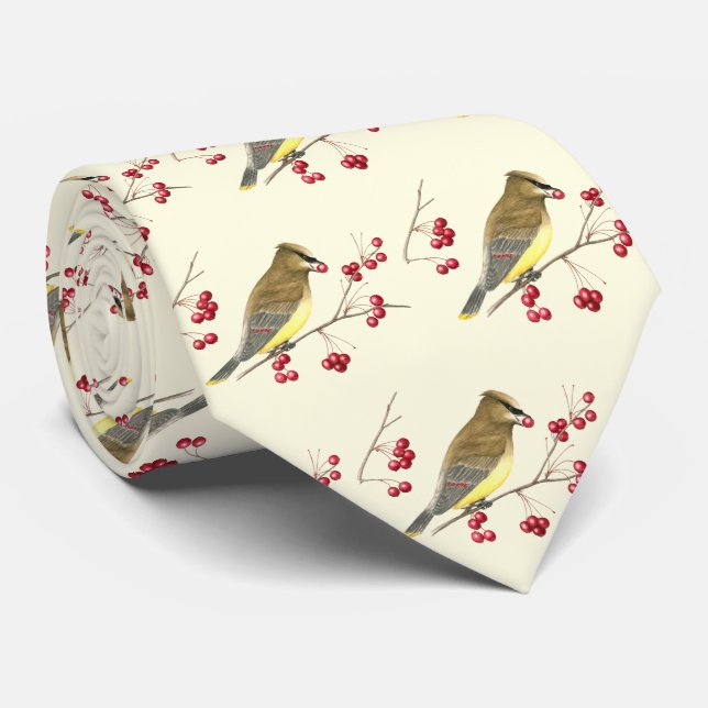 Cedar Waxwing Tie (Rolled)