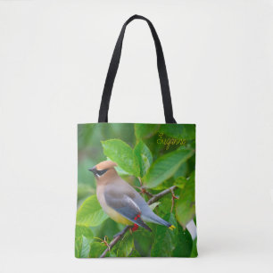 Cedar Waxwing Tote Bag