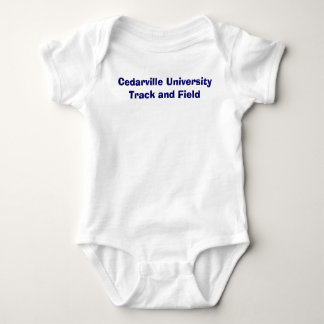 Cedarville University Track and Field Baby Bodysuit