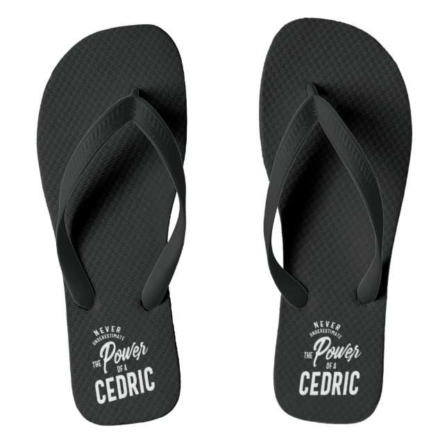 Cedric Personalised Name Birthday Gift Jandals (Footbed)