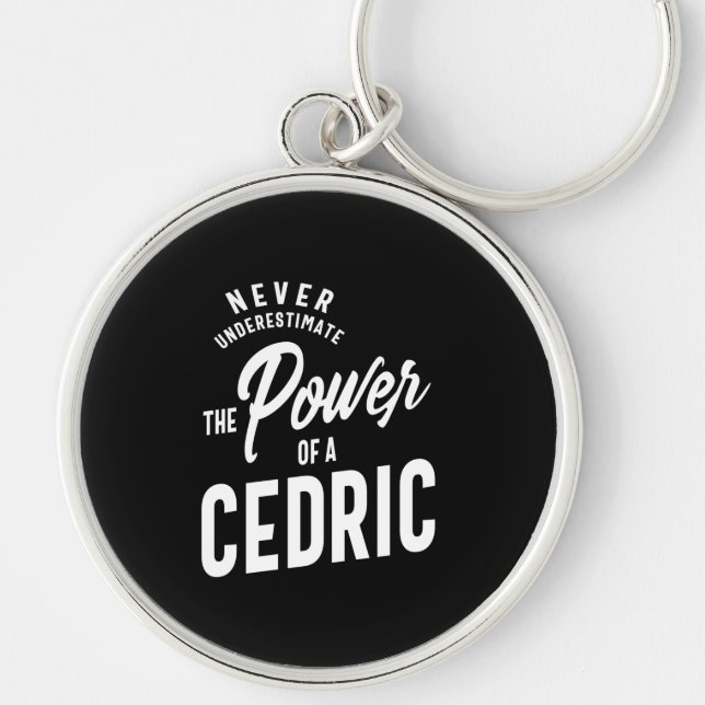 Cedric Personalised Name Birthday Gift Key Ring (Front)