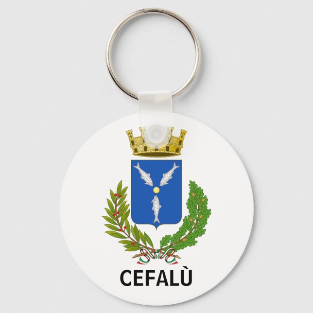 Cefalù coat of arms - Sicily Key Ring (Front)