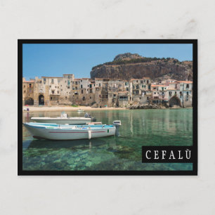 Cefalu town in Sicily Postcard