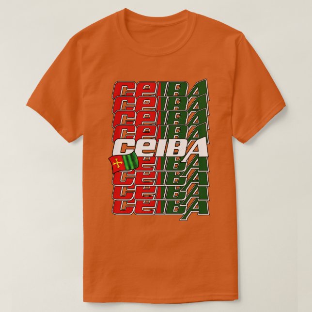 Ceiba Cascade text 1 T-Shirt (Design Front)