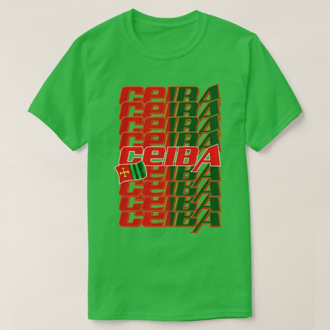 Ceiba Cascade text T-Shirt (Design Front)