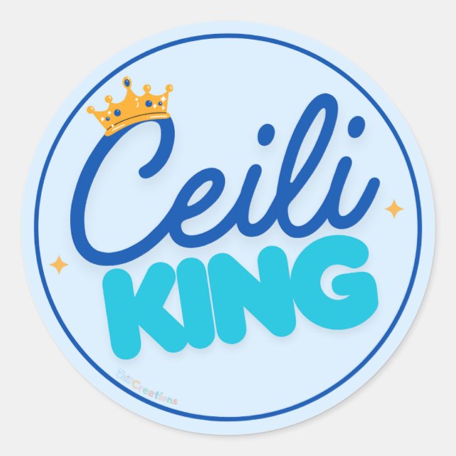 Ceili King Classic Round Sticker (Front)