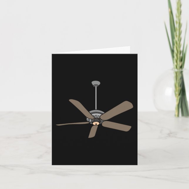 Ceiling Fan Lazy DIY Halloween Costume Fun Easy  Card (Front)