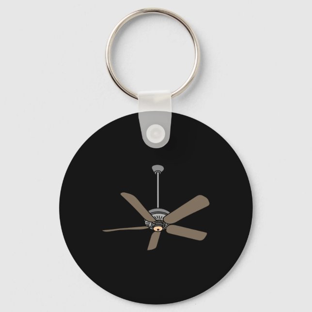 Ceiling Fan Lazy Diy Halloween Costume Fun Easy  Key Ring (Front)