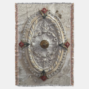 Ceiling Medallion Throw Blanket