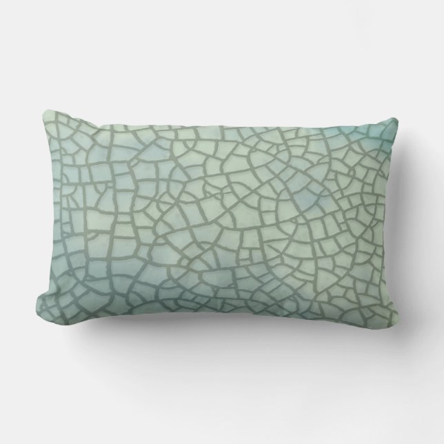 Celadon Crackle Glaze Lumbar Cushion (Front)