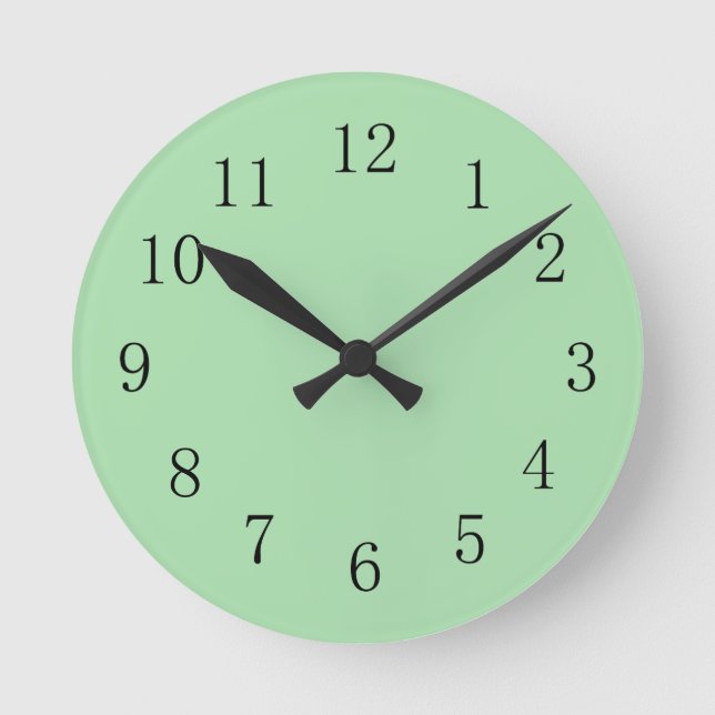 Celadon Green Wall Clock (Front)