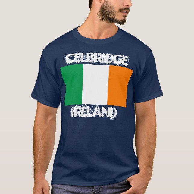Celbridge, Ireland with Irish flag T-Shirt (Front)