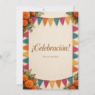 Celebración — Festive Fiesta Party Invitation