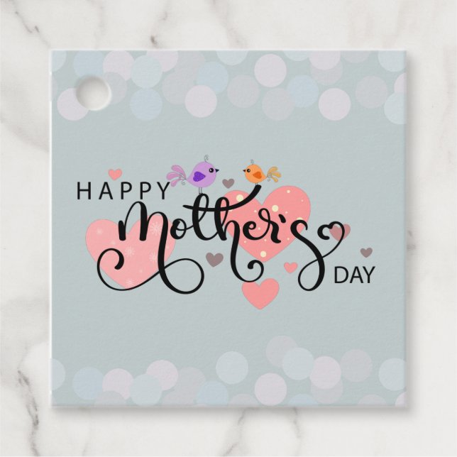 Celebración "Happy Mother's Day" Favour Tags (Front)