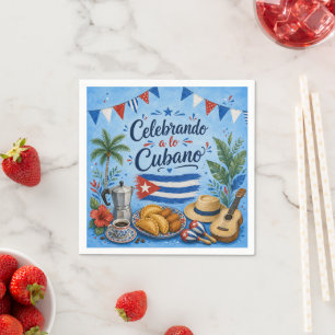 Celebrando a lo Cubano Party Napkin