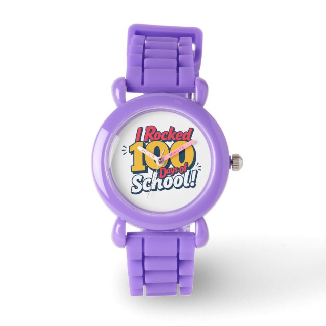 Celebrate 100 Days of School: Fun & Unique  Watch (Front)