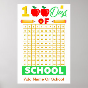 Celebrate 100 Days of School with a Fun Counting Poster