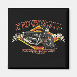 Celebrate 10 years of Revelry Cycles Magnet